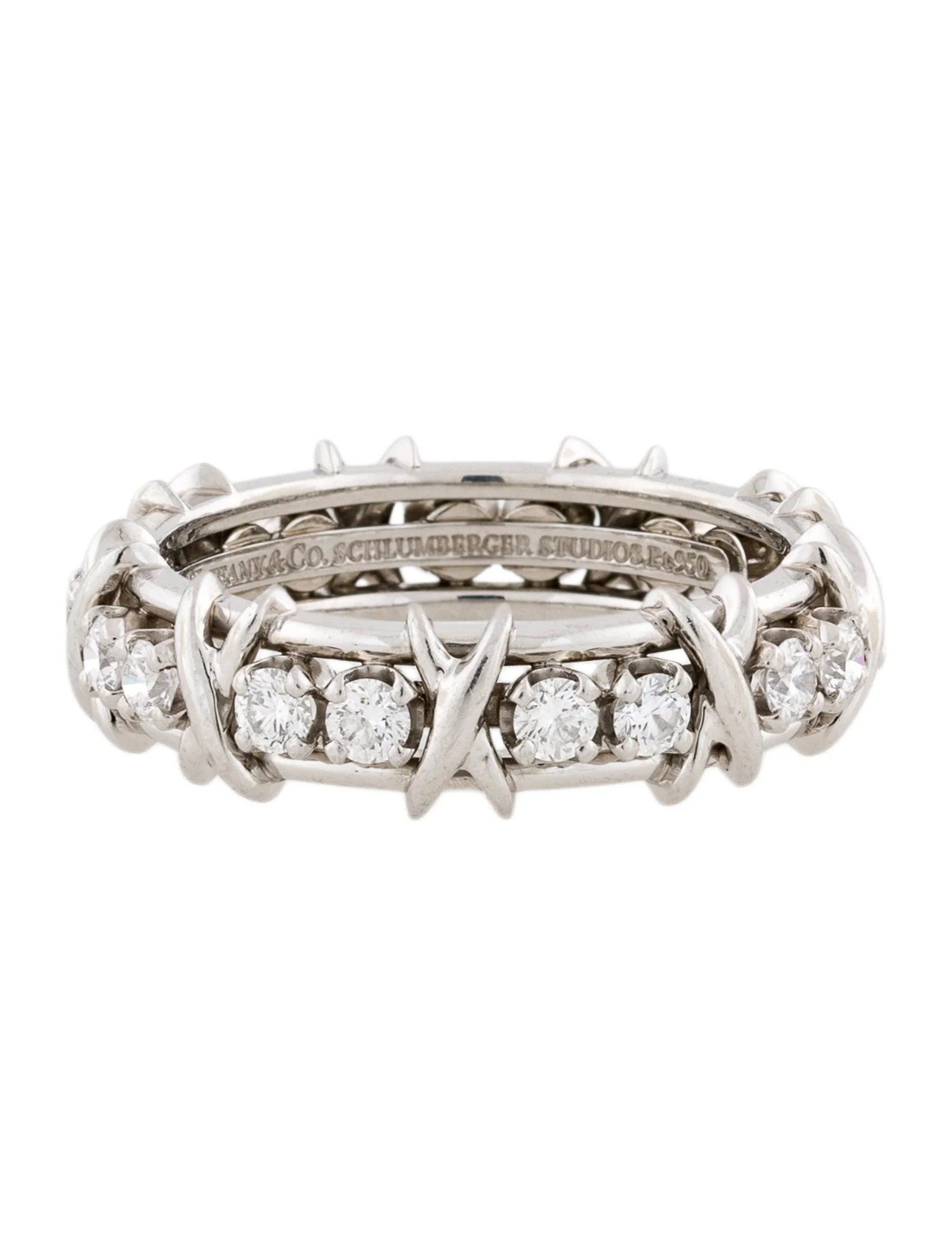 Platinum Diamond Sixteen Stone Ring | The RealReal