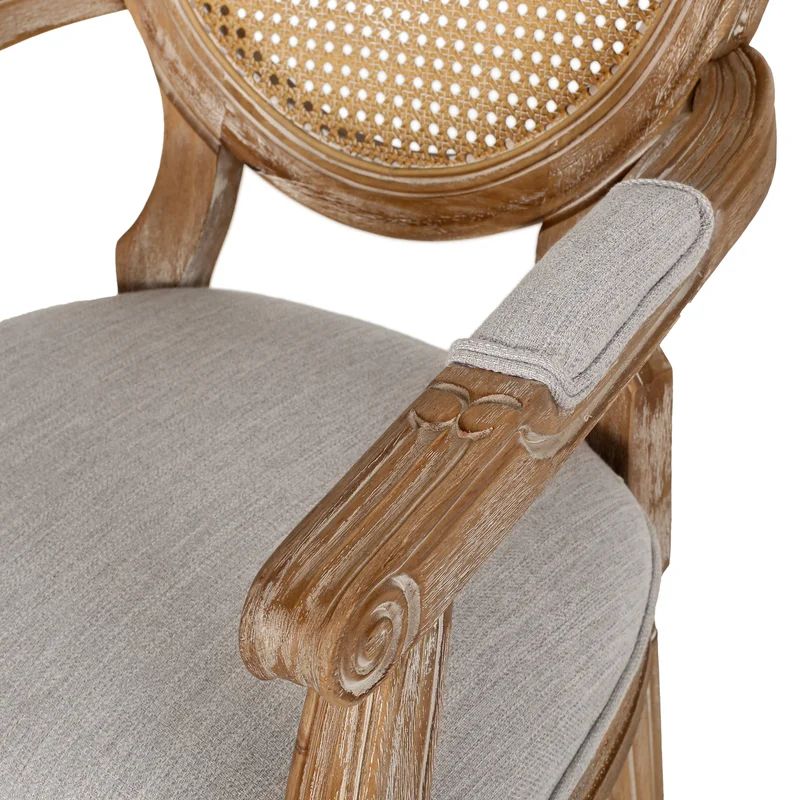 Esaie King Louis Back Arm Chair (Set of 2) | Wayfair North America