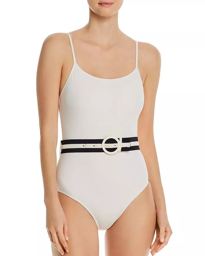 Nina Belted One Piece Swimsuit | Bloomingdale's (US)