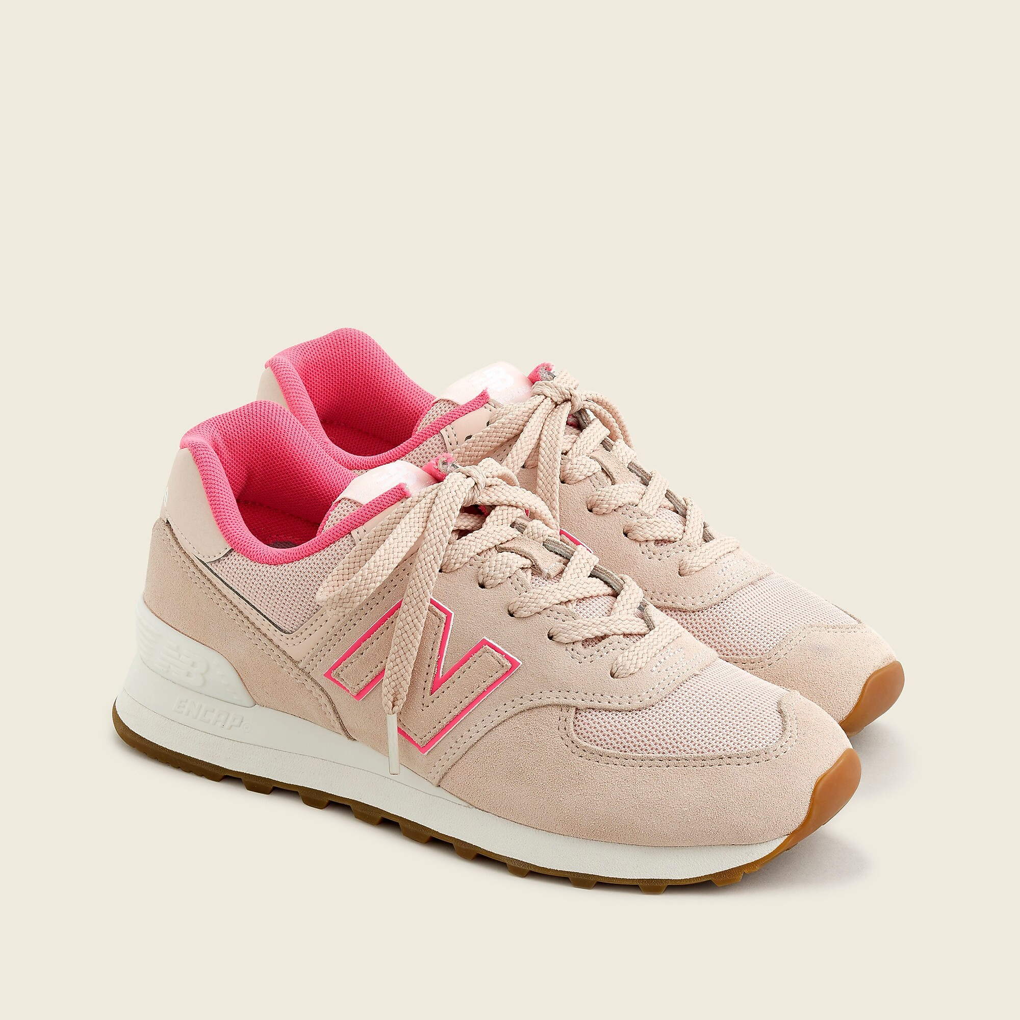New Balance® X J.Crew 574 sneakers in pink | J. Crew US