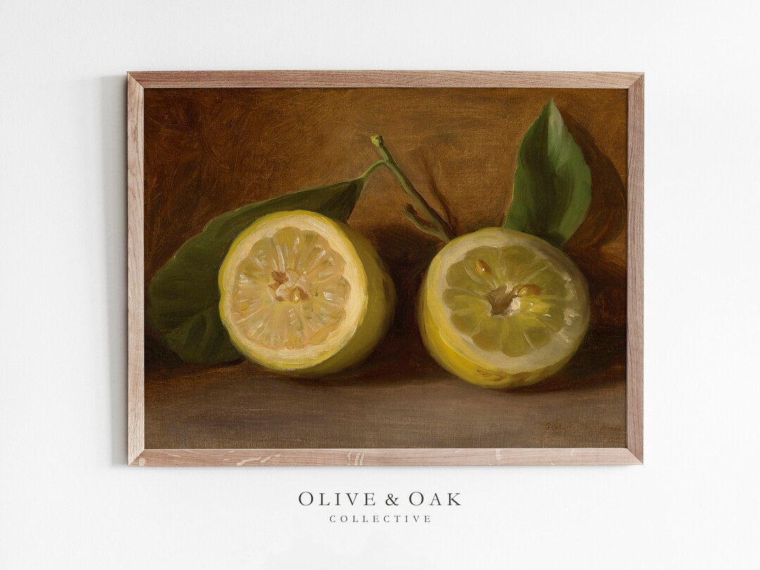 Country Kitchen Fruit Print / Lemon PRINTABLE Artwork / Vintage Farmhouse Painting / #20 | Etsy (US)