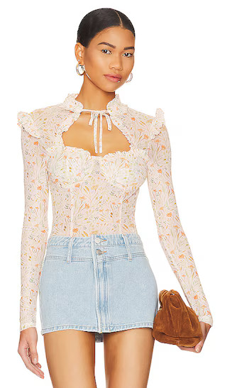 Xoey Long Sleeve Top in Blush Multi | Revolve Clothing (Global)
