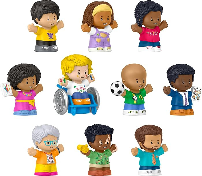Fisher-Price Little People Toddler Toys Classroom Figures, 10-Piece Set | Amazon (US)