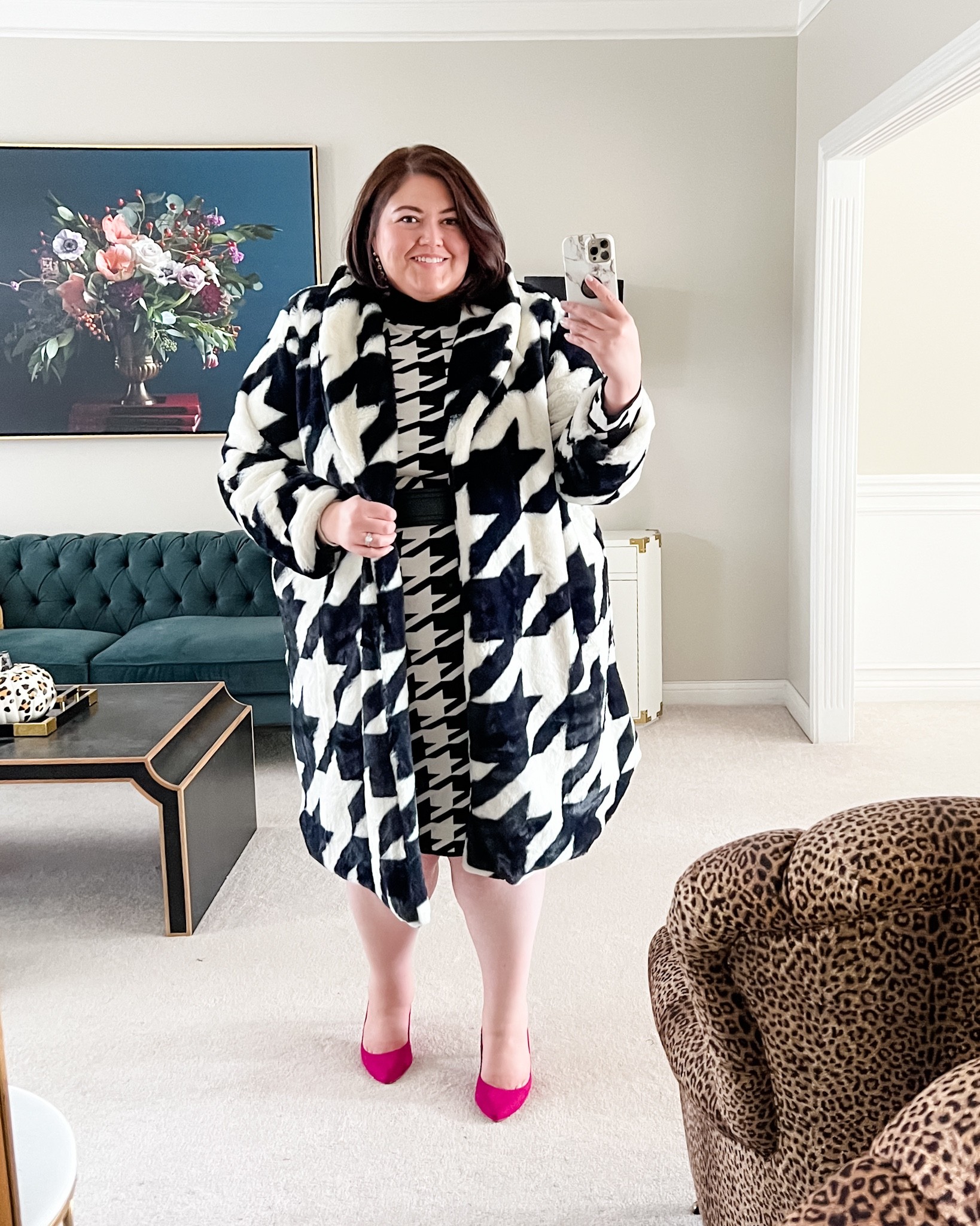 This houndstooth set is a lot of look, but it’s so fun. Wearing plus size 4x in both  

#LTKunder50 #LTKcurves