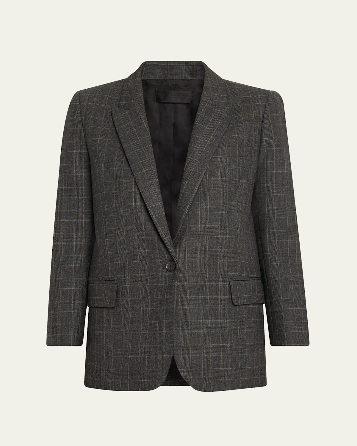 Diane Check Single-Breasted Blazer | Bergdorf Goodman