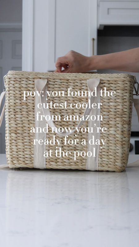 RESTOCK ALERT! Grab this viral woven cooler while you can. 

We have loved packing this for the pool. It looks compact but fits a surprising amount, the ice stays cold, and it doesn’t leak. 

You can remove the cooler bag and just use this as a tote too.

Amazon Finds | Preppy | Grandmillennial | Cooler | Tote | Beach Bag | Cooler Bag | Aesthetic Cooler
