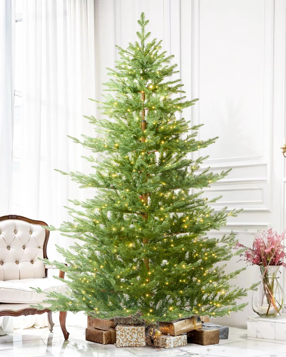 Lighted Artificial Christmas Tree - Stand Included | Wayfair North America
