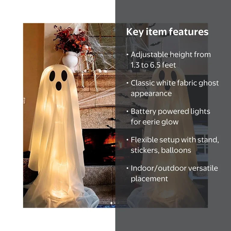 CaiTeLin Halloween Decorations Ghosts for The Front Porch Courtyard Cute Decorations Halloween De... | Walmart (US)
