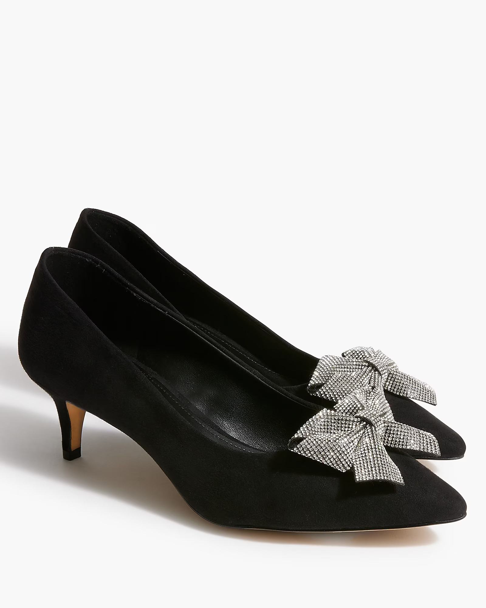 Rhinestone bow Esme heels | J.Crew Factory