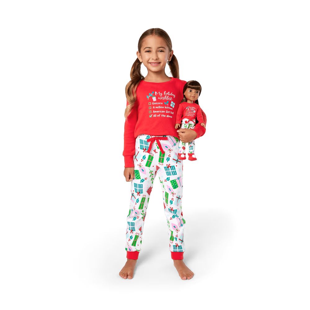 Holiday Wish List PJs for Little Girls & WellieWishers™ Dolls | American Girl