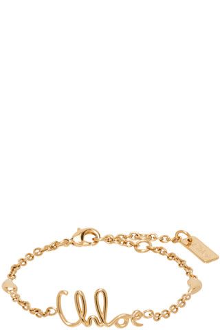 Gold 'The Chloé Iconic' Bracelet | SSENSE