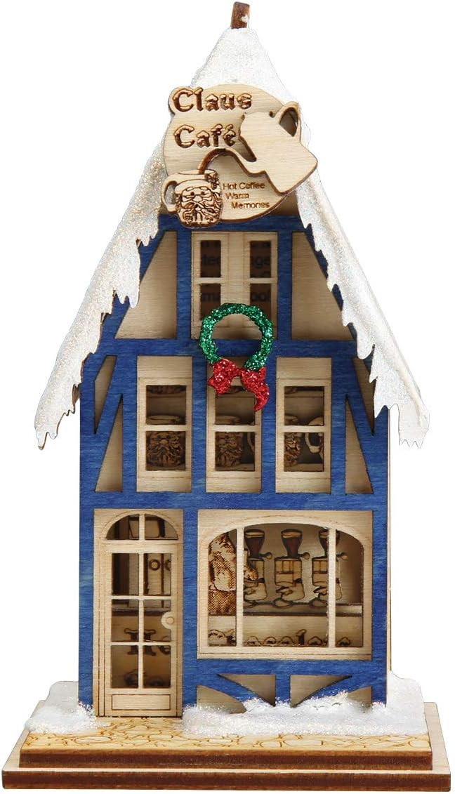 Reindeer Claus Café Coffee Shop Wooden 2020 Unique Christmas Ornament for Christmas Tree | Amazon (US)