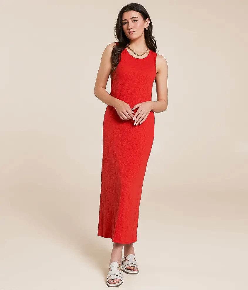 Mystic Textured Midi Dress | Buckle