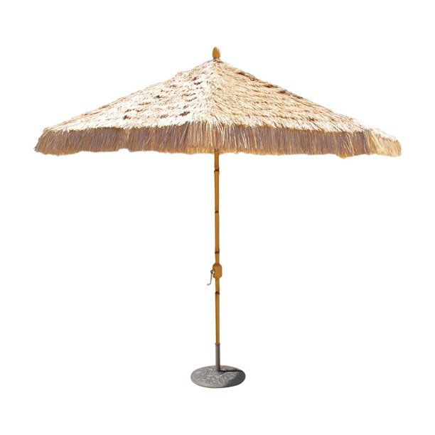 Galtech Sunbrella 9-ft. Aluminum Bamboo Patio Umbrella | Walmart (US)