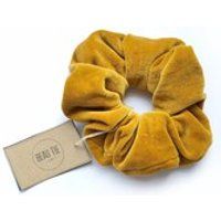 Velvet hair scrunchie, vintage velvet scrunchie, golden mustard scrunchie, gifts for her, yellow scr | Etsy (US)