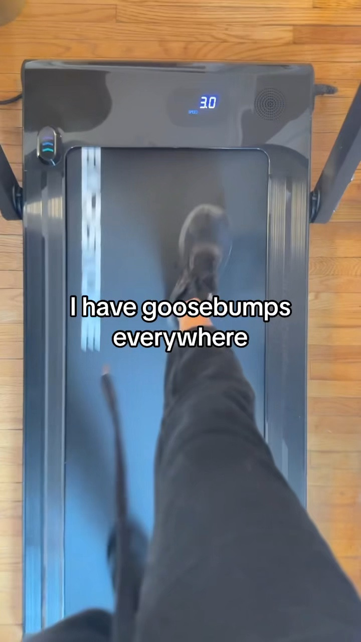 Loving this walking pad! 💪🏼 My top favorite features include: 
- Fast walking at 3mph seems to be the perfect speed for me but it goes all the way up to 9mph! 
- I love its sleek all-black design, feels super sturdy yet compact enough to fit behind our couch and fold away to store. 
- My favorite thing… it’s super QUIET! 🫶🏼




#LTKGiftGuide #LTKMostLoved #LTKfitness