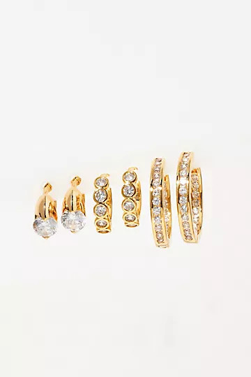 Set of Three Delicate Earrings | Anthropologie (US)