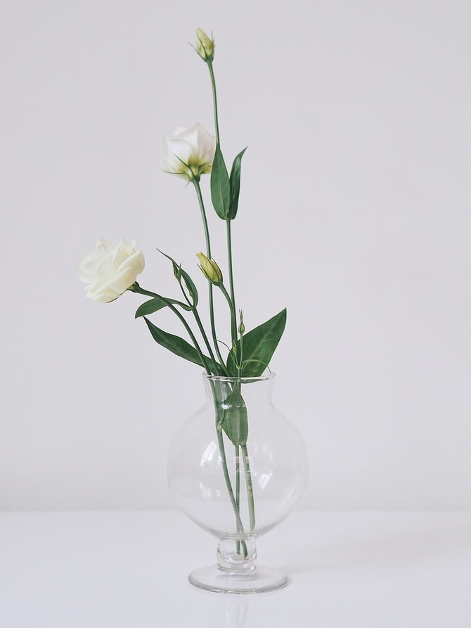 Oriana Glass Footed Vase | The Cross Decor & Design