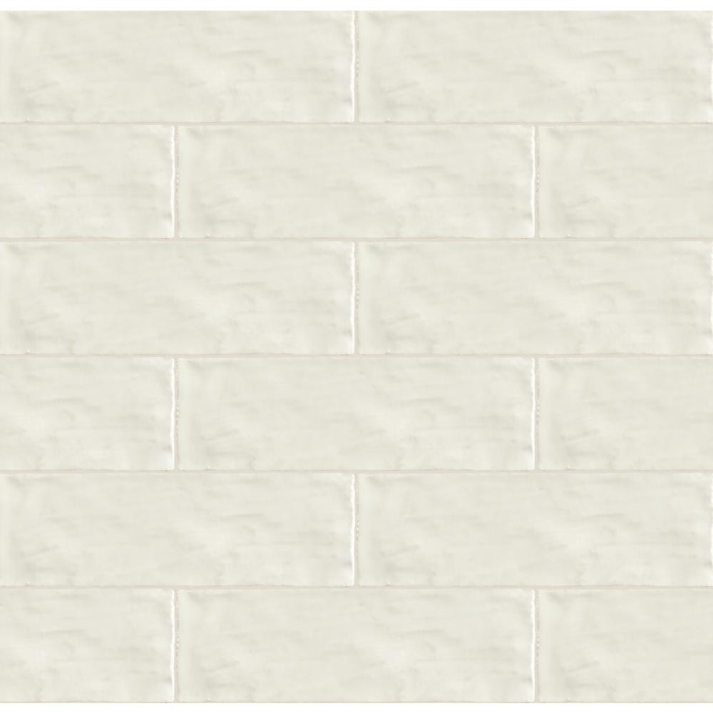 MSI Zellige Pearl 2.5 in. x 8 in. Glossy Ceramic White Wavy Subway Tile (5.38 sq. ft./Case) | The Home Depot
