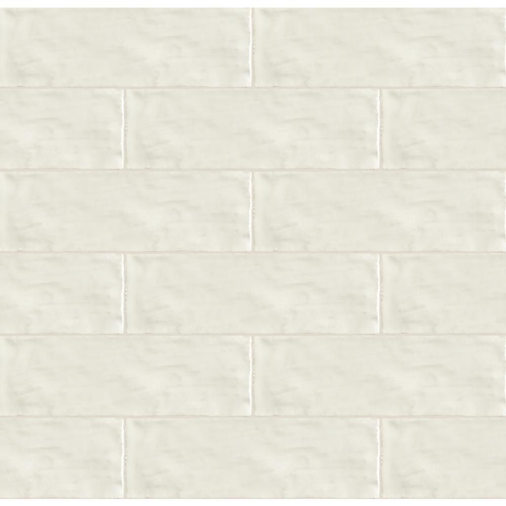 MSI Zellige Pearl 2.5 in. x 8 in. Glossy Ceramic White Wavy Subway Tile (5.38 sq. ft./Case) | The Home Depot