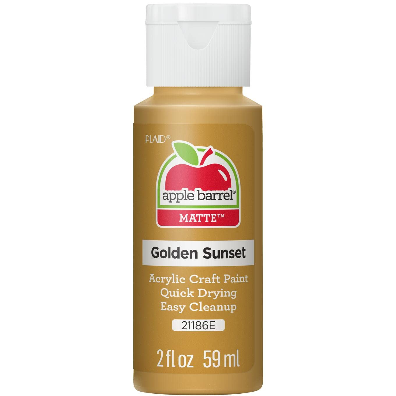 Apple Barrel Acrylic Paint in Assorted Colors (2 Ounce), Golden Sunset | Amazon (US)