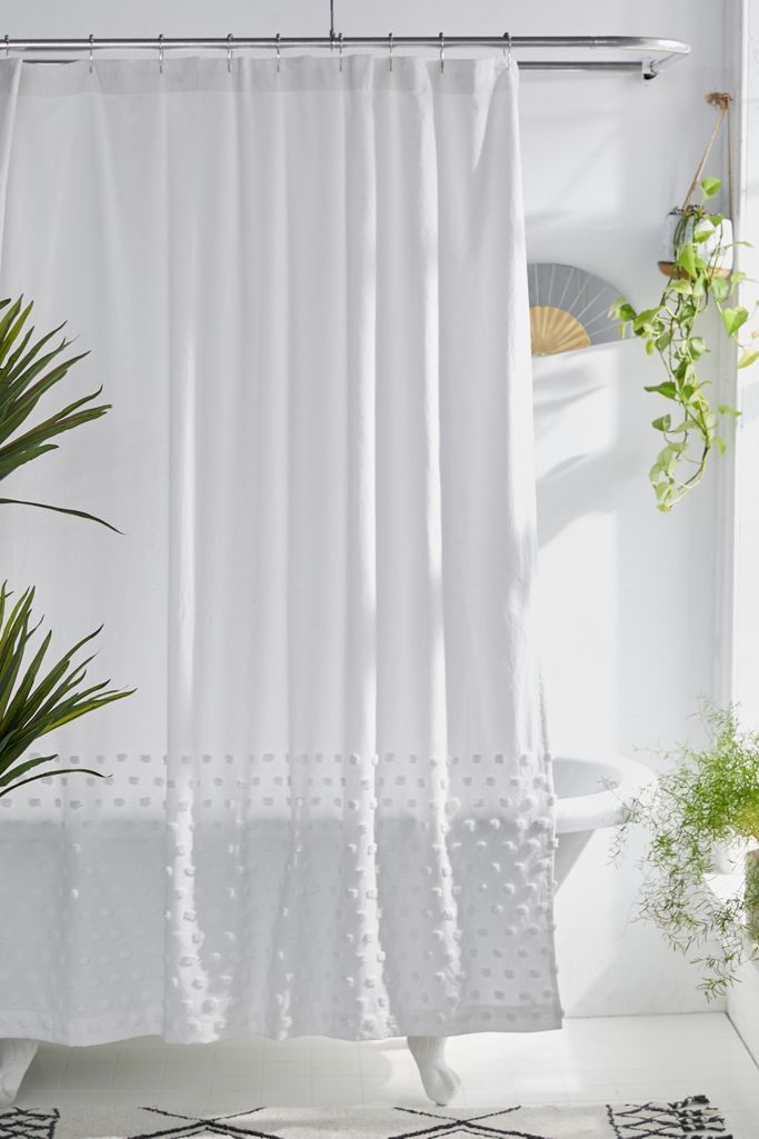 Tufted Dot Shower Curtain | Urban Outfitters (US and RoW)