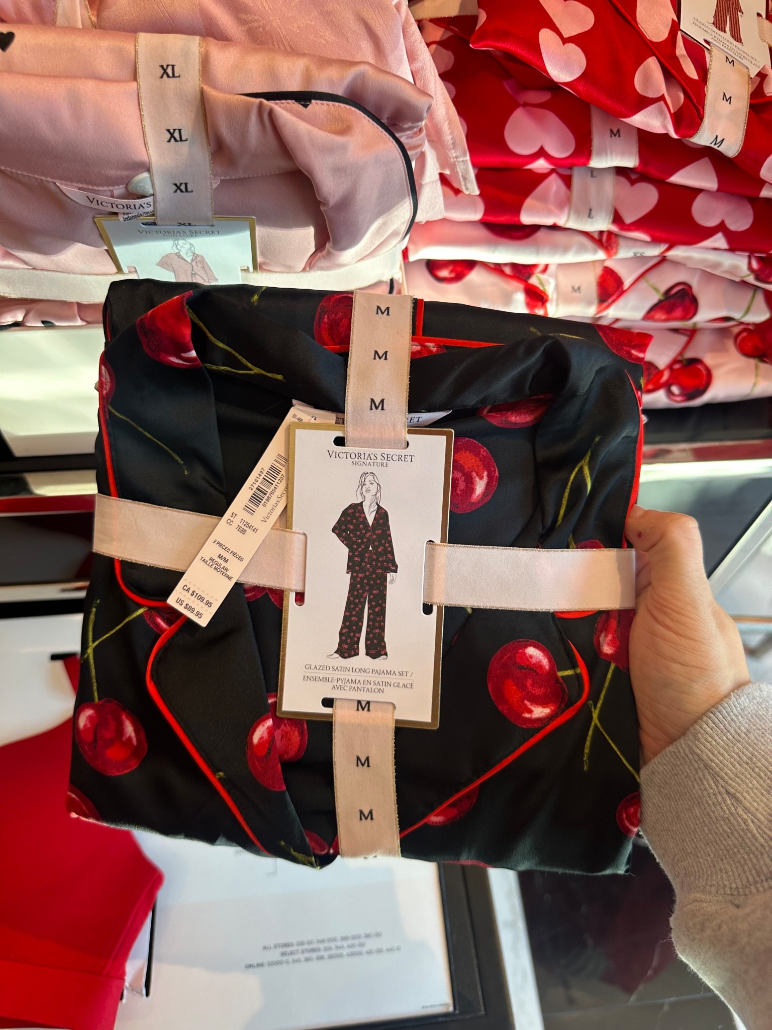 Love these long sleeve satin black cherry pajamas! These are too cute! Priced at $89! They range from sizes XXS-XXL & comes in lengths short, regular & tall! So cute! 

#LTKMidsize #LTKTall #LTKPetite
