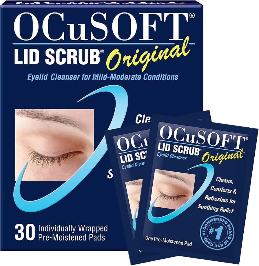 OCuSOFT Lid Scrub Original, Pre-Moistened Pads, 30 Count | Amazon (US)