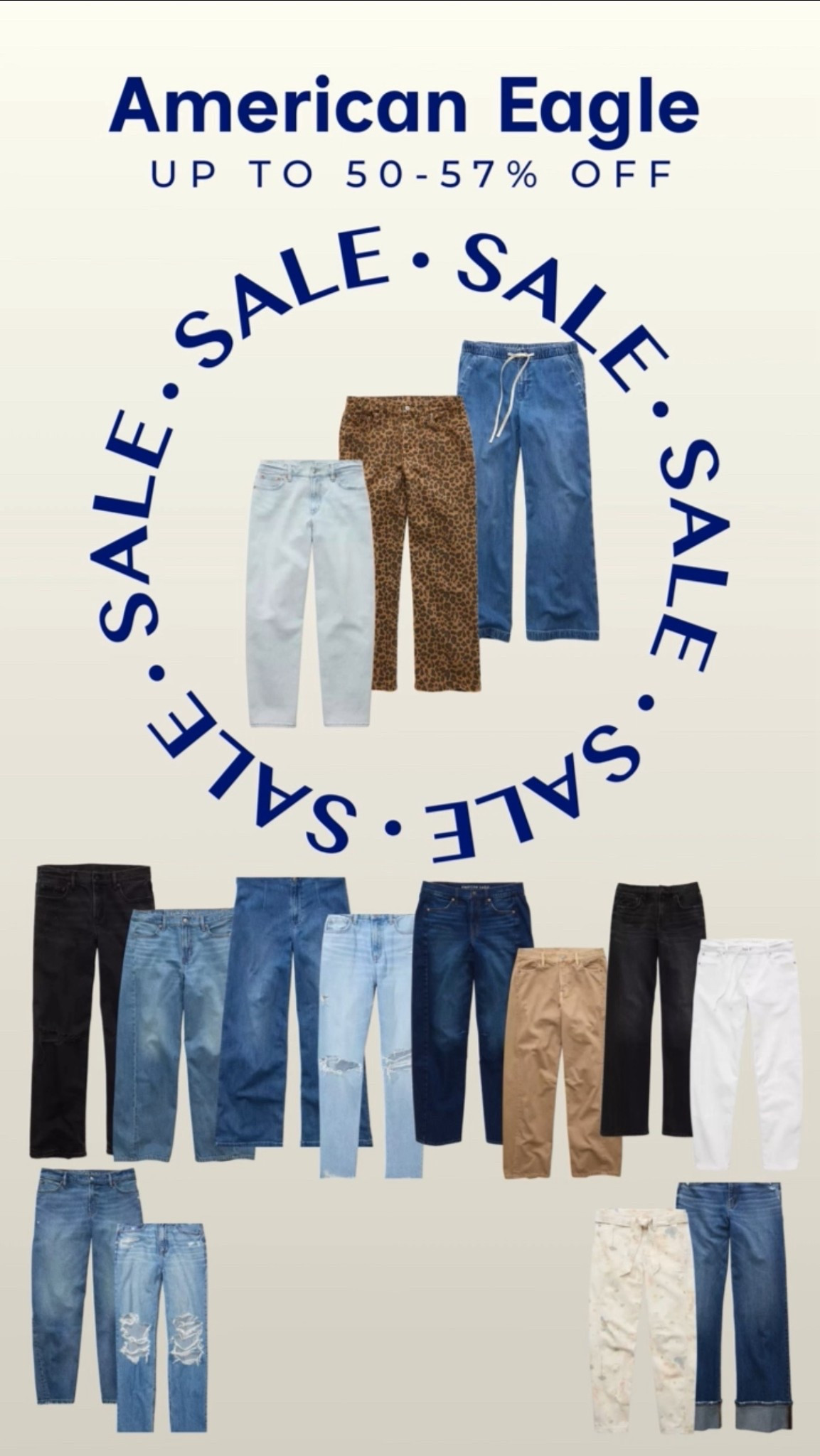 So many jeans on sale right now! 