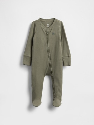 Baby First Favorites TinyRib Footed One-Piece | Gap (CA)