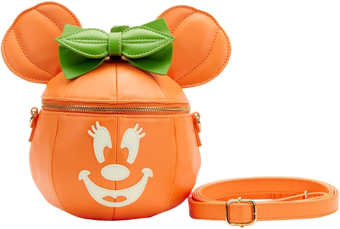 Loungefly Minnie Mouse Glow in the Dark Pumpkin Crossbody Bag | Amazon (US)