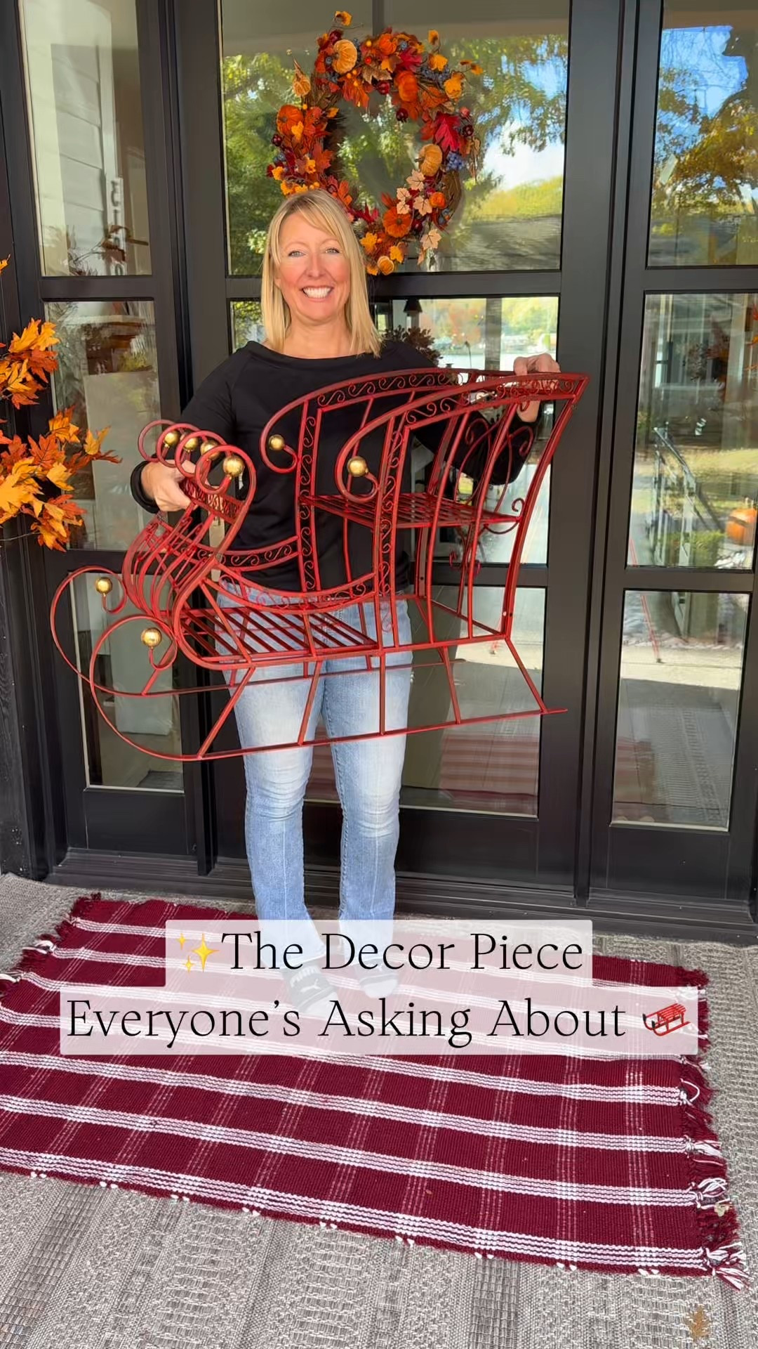 I didn’t expect a sleigh to steal the show but it did! 

@plowandhearth

#LTKHome #LTKHoliday