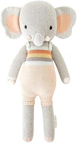 Amazon.com: cuddle + kind Evan The Elephant Little 13" Hand-Knit Doll – 1 Doll = 10 Meals, Fair... | Amazon (US)