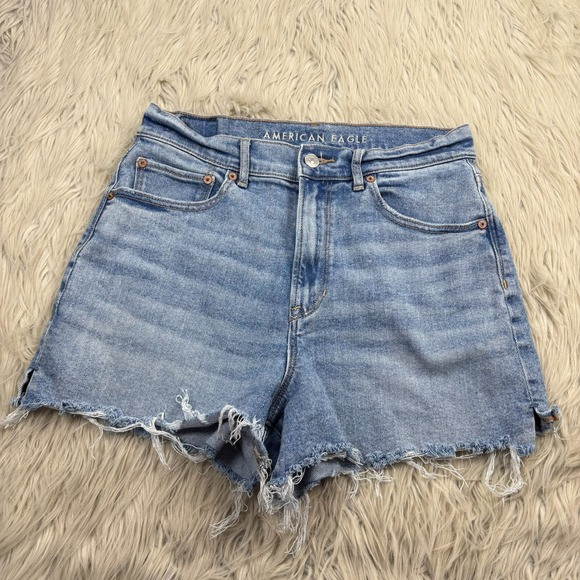 American Eagle Women's 8 Highest Rise 90's Boyfriend Shorts Raw Hem | Poshmark
