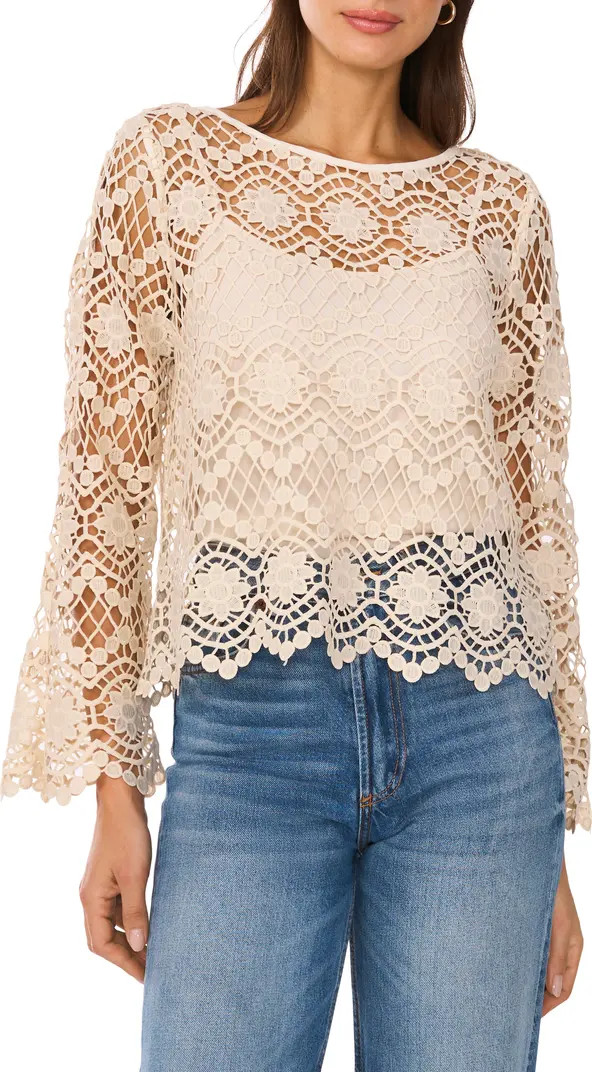 Open Stitch Lace Top | Nordstrom