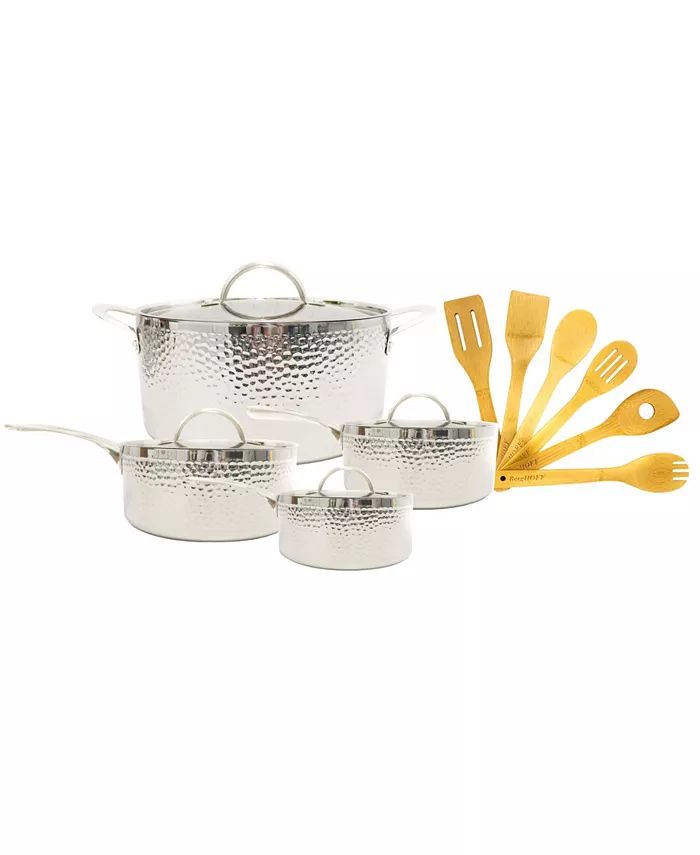 Tri-Ply 10 Piece Cookware Set, Hammered | Macys (US)