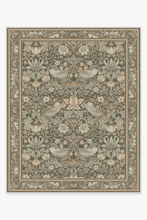 Strawberry Thief Stone Gold Rug | Ruggable