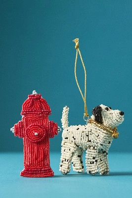 Beaded Dog Ornament | Anthropologie (US)