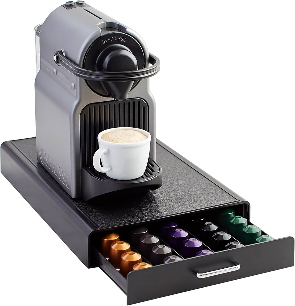 Amazon Basics Tiroir de Rangement pour Orignalline Nespresso - Capacité 50 Capsules Noir | Amazon (FR)