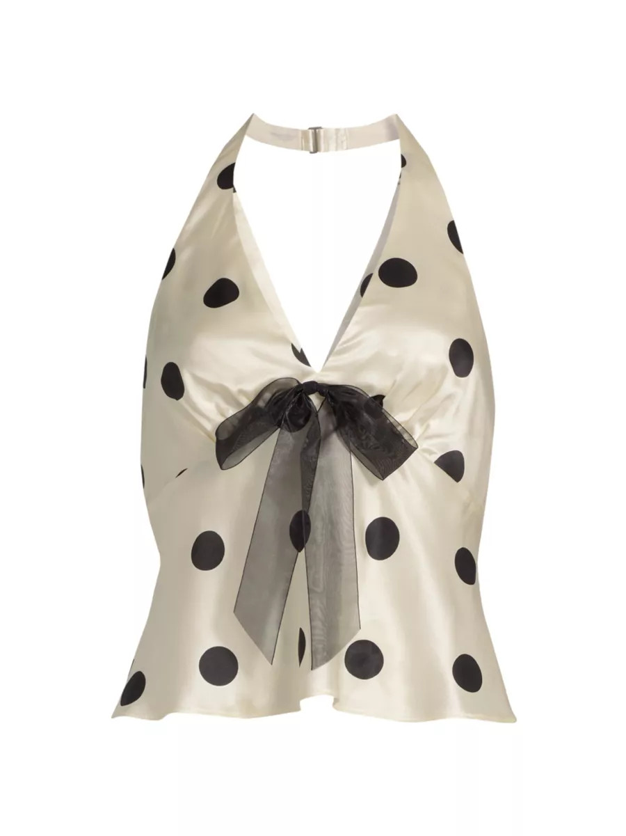 Shop Reformation Clarissa Silk Top | Saks Fifth Avenue | Saks Fifth Avenue