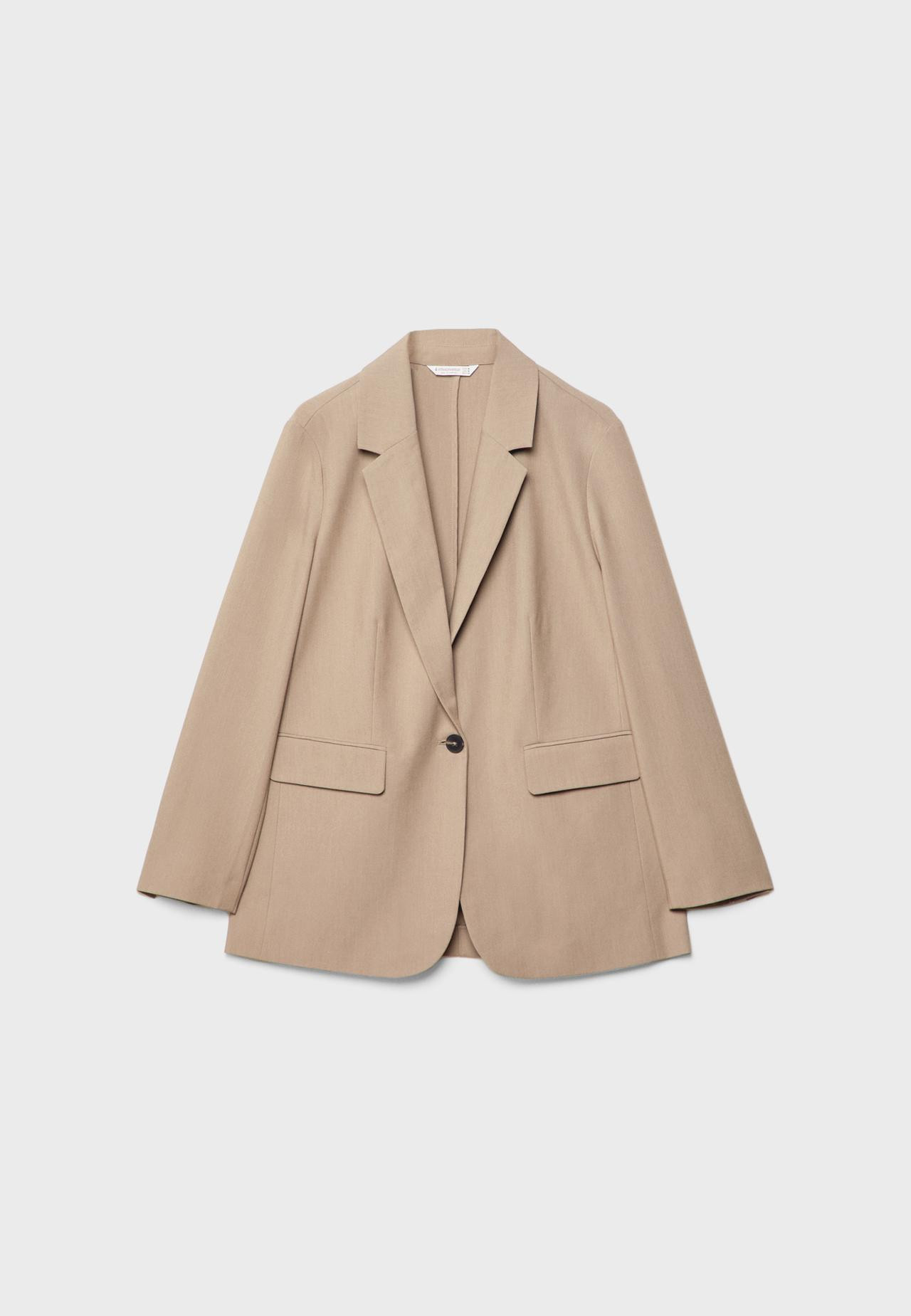Regular fit blazer - Women's Blazers | Stradivarius United Kingdom | Stradivarius (UK)