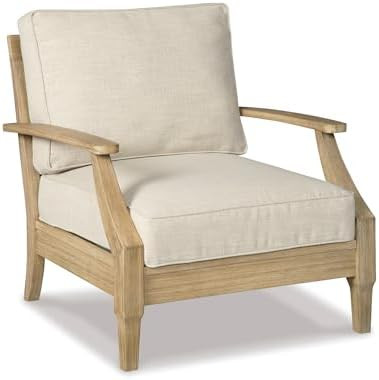 Signature Design by Ashley Clare View 1-Piece Outdoor Lounge Chair, Beige | Amazon (US)