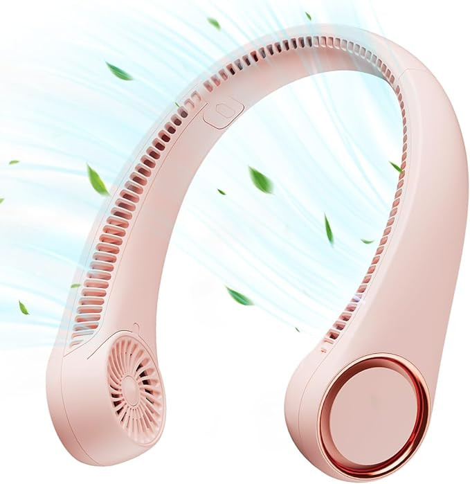 Gaiatop Portable Neck Fan Rechargeable, Hands-Free 360° Cooling, 23.5hrs Runtime, Battery Powere... | Amazon (US)