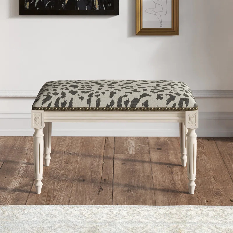 Jaxson Linen Blend Upholstered Bench | Wayfair North America
