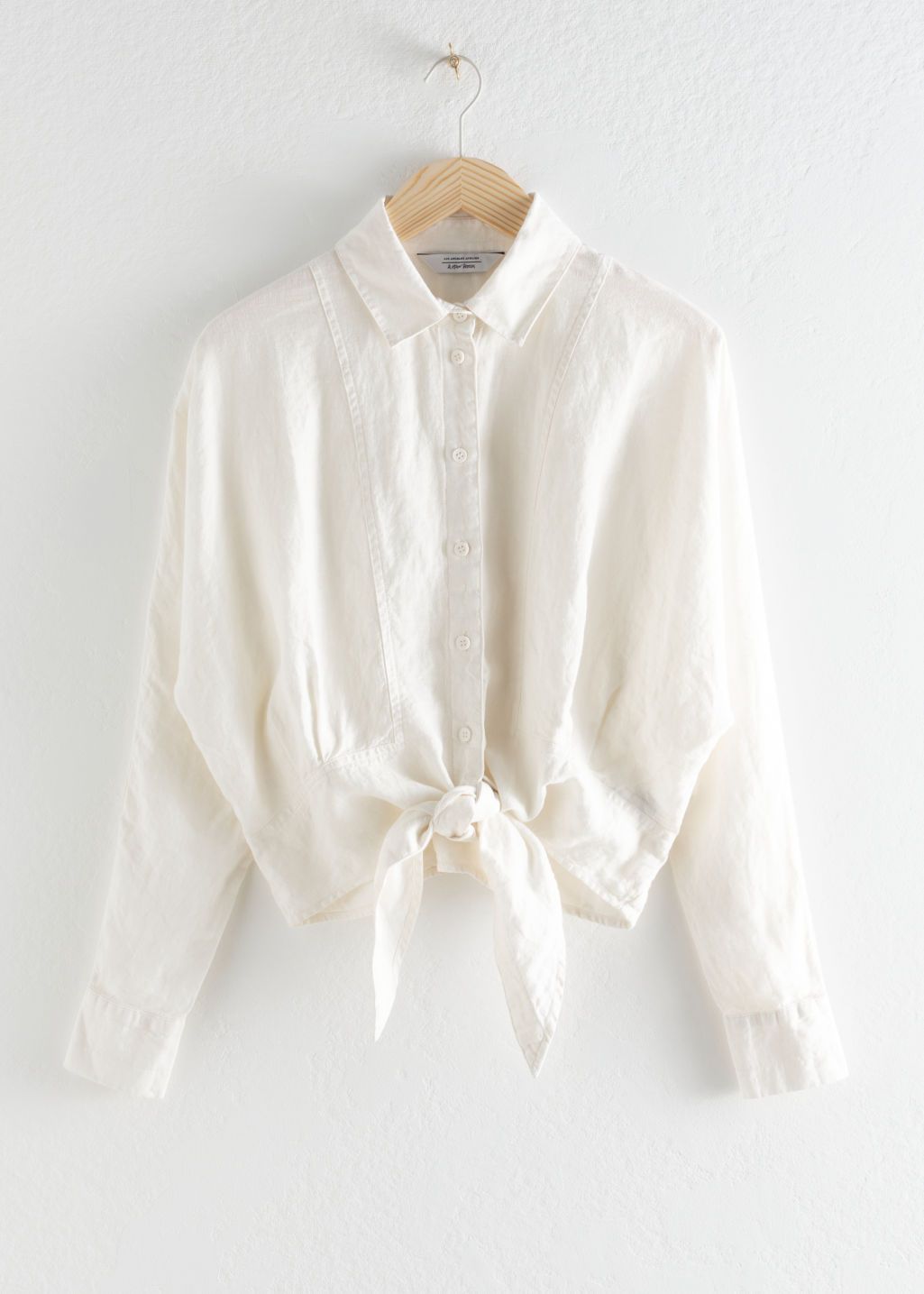Linen Front Tie Collared Blouse | & Other Stories (EU + UK)