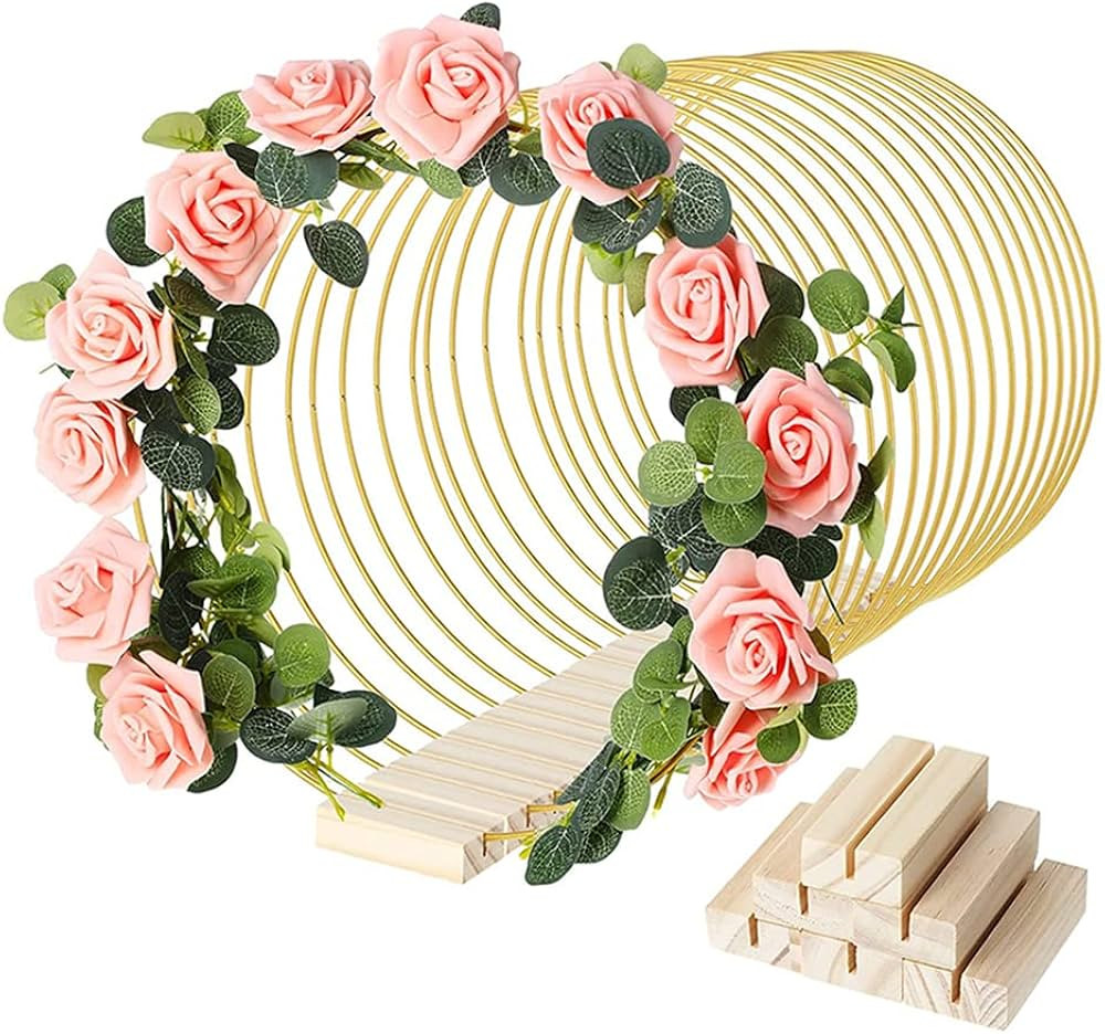 Hoops for Crafts,Macrame Hoops,Craft Hoops,Pack of 20 Large 12 inch Metal Wreaths, Metal Wreath C... | Amazon (US)