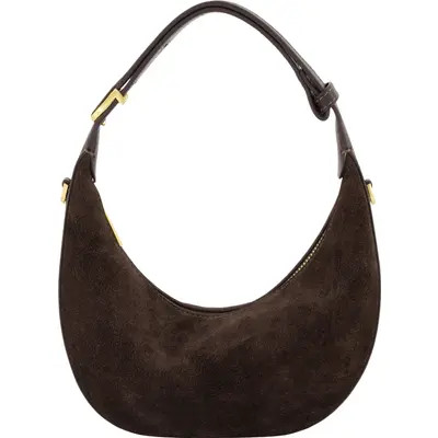 Vince Mini Eris Suede Hobo Bag in Oliva at Nordstrom | Nordstrom