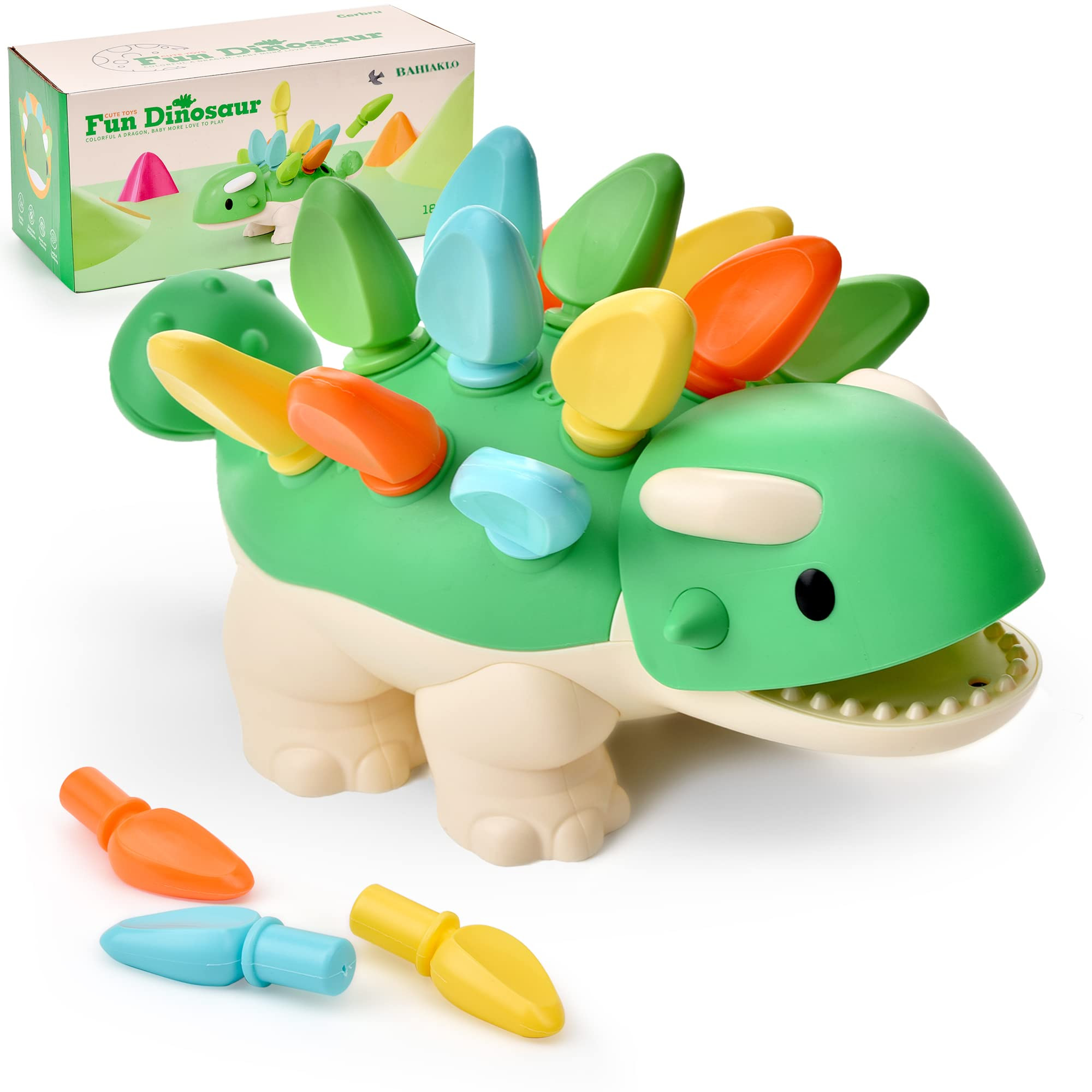 BAHIAKLO Fine Motor Skills Toy, Spike Ankylosaurus Sensory Toy for Toddlers 18 Months+, Easter Baske | Amazon (US)