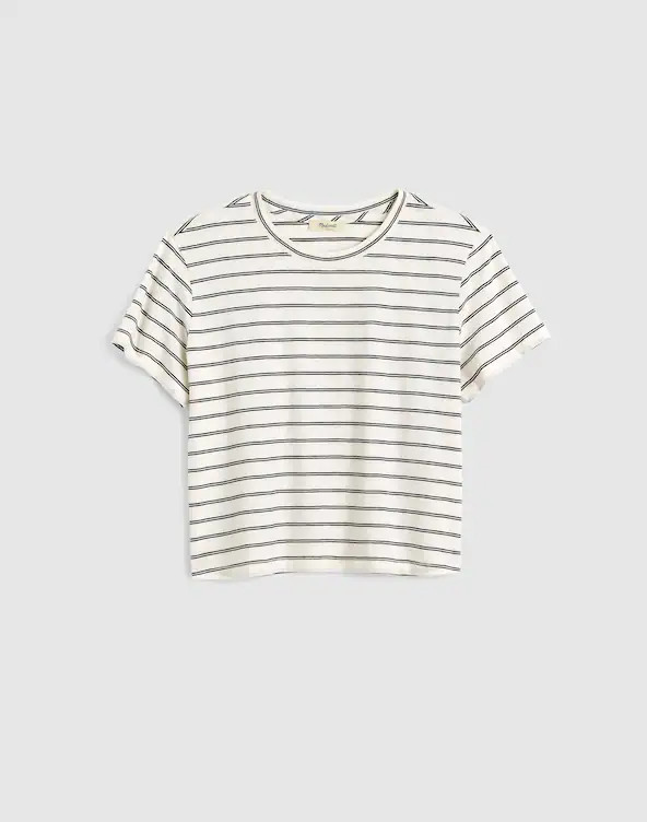 The Easy Crop Crewneck Tee in Soft Slub | Madewell