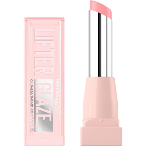 MAYBELLINE Lifter Glaze Oil Balm with Hyaluronic Acid and Hydrating Oil Blend, Lip Balm with 24HRs of Smooth, Moisturizing Shine, Pink Drip (Sheer Baby Pink) | Amazon (US)